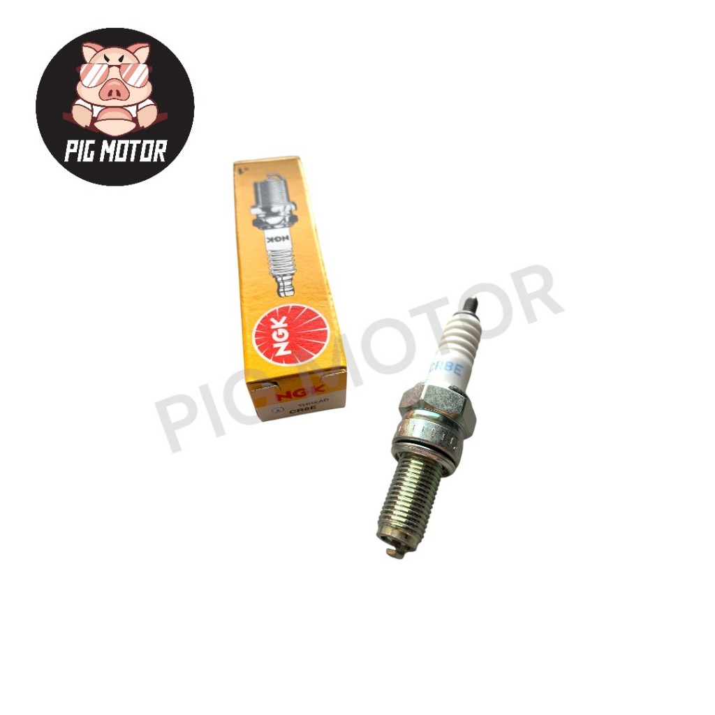 หัวเทียน CR8E NGK แท้100% ( 4 จังหวะ เกลียวยาว )SONIC/CBR150/BOSS/TORNADO/RAIDER/NINJA300/MIO125/VESPA125/150/R3/EXCITER