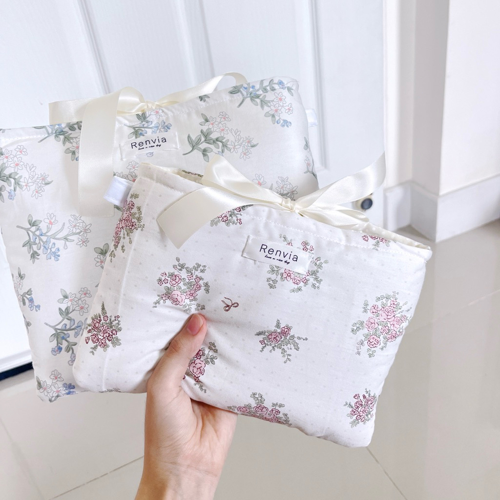 📕book sleeves | ซองผ้า กระเป๋าผ้าใส่หนังสือ ปกผ้าใส่หนังปก | Renvia