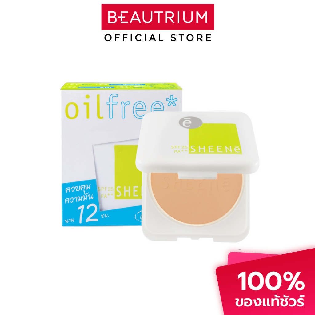 SHEENE Oil Free Cake Powder SPF25 PA++ แป้งผสมรองพื้น 8g - รูปที่ 2