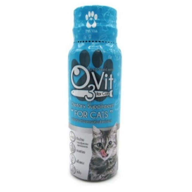 วิตามิน O3vit for cats อาหารเสริมแมว บำรุงร่างกาย ช่วยเจริญอาหาร