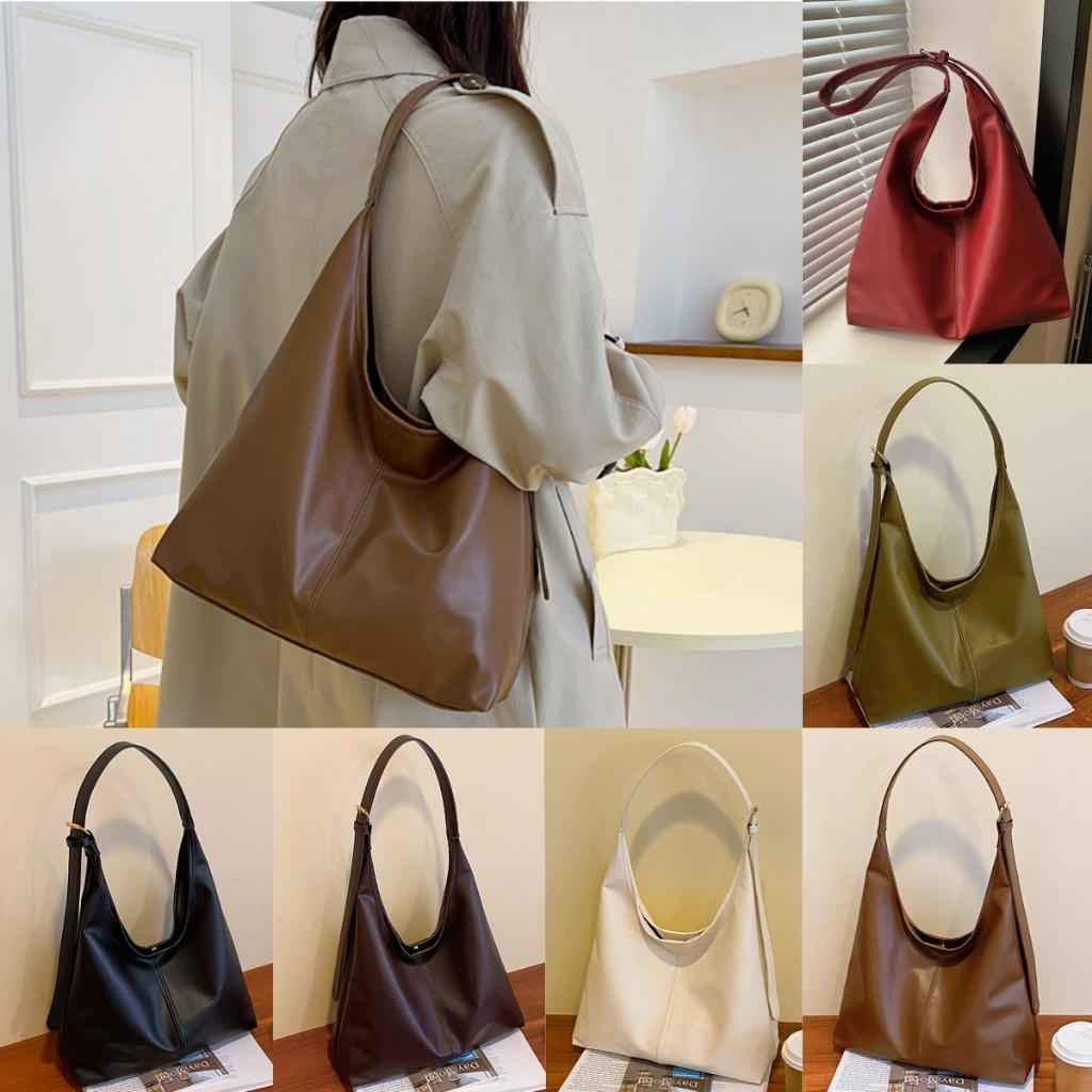 【พร้อมส่ง】Super bag กระเป๋าสะพายไหล่แฟชั่นย้อนยุคสำหรับพนักงานออฟฟิศที่เดินทางไปทำงาน ไฮเอนด์และเรียบง่าย