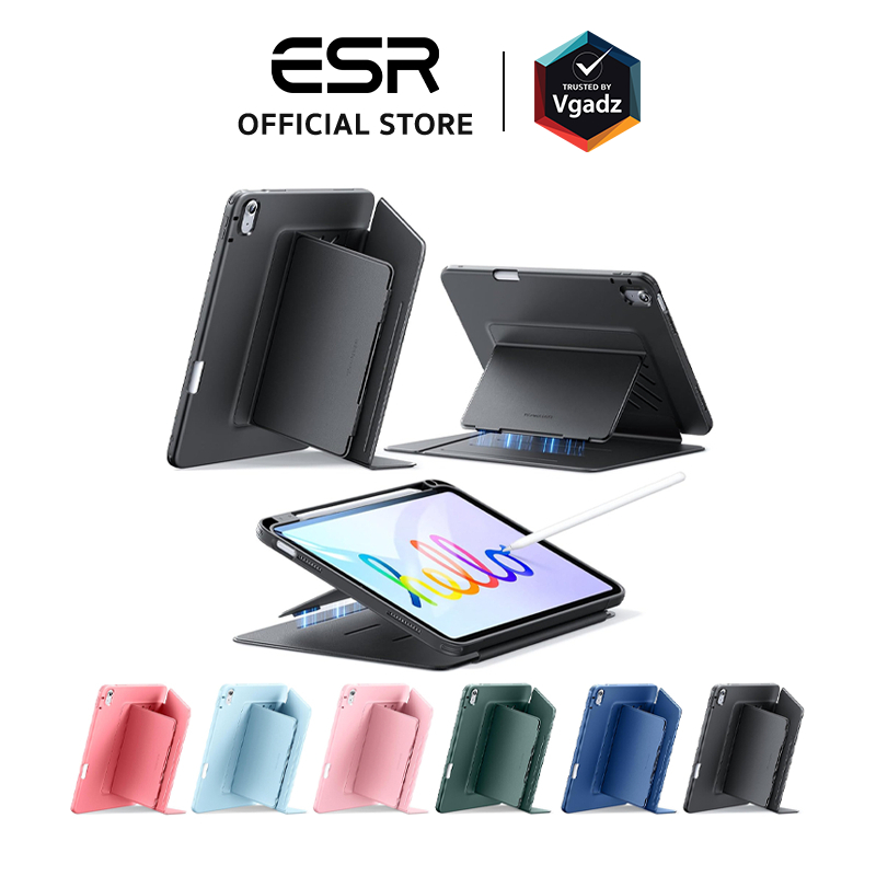 ESR - เคสสำหรับ iPad 11" (A16/2025), iPad 10.9" (10th/2022) รุ่น Flip Magnetic Case (Pencil Holder)