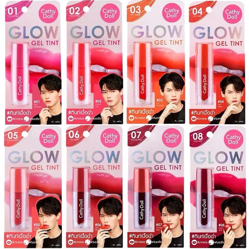 Cathy Doll Glow Gel Tint ลิปทินท์ ทินท์เนื้อฉ่ำ เคที ดอลล์ โกลว์ เจล ทินท์