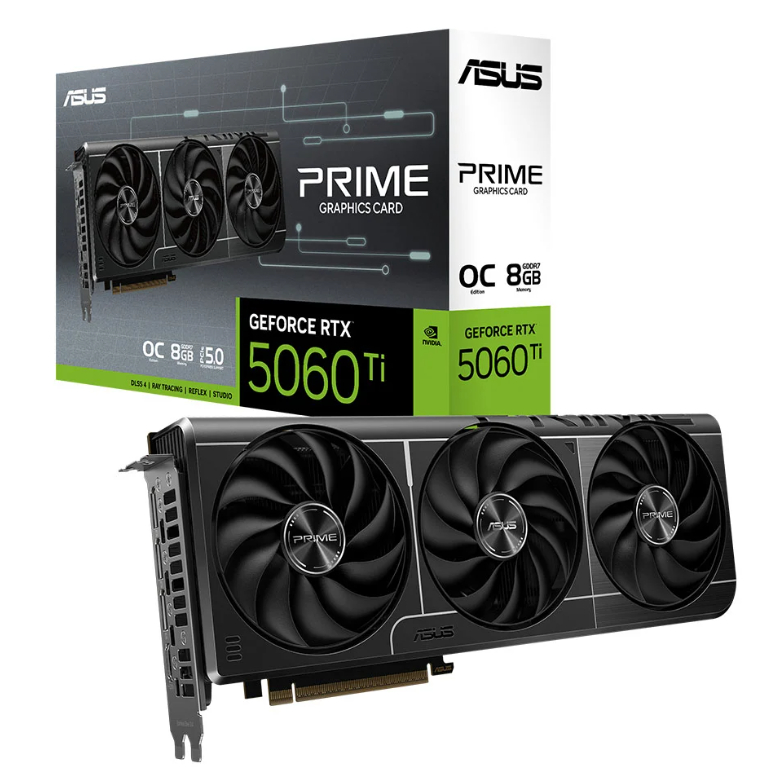 VGA ASUS PRIME GEFORCE RTX 5060 TI 8GB GDDR7 OC EDITION (PRIME-RTX5060TI-O8G)