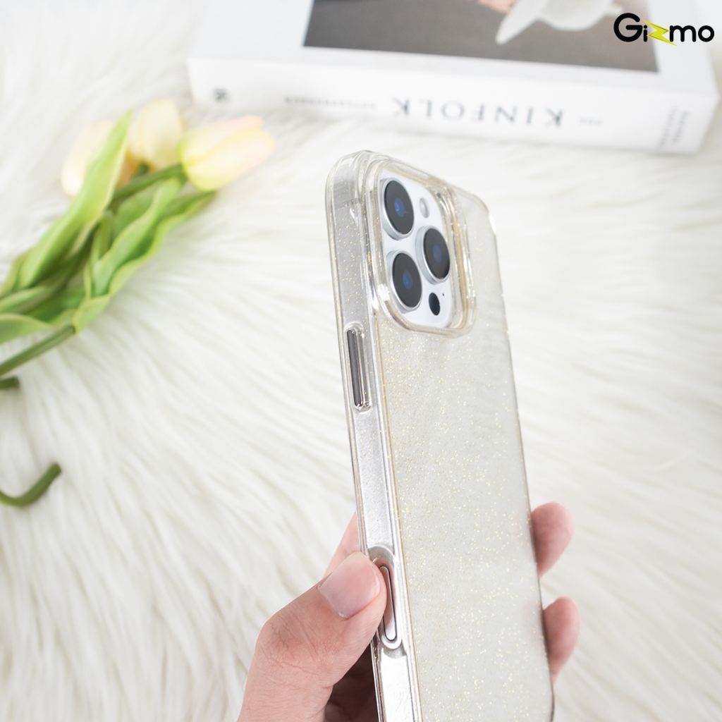 Gizmo รุ่น 16 16+ 16P 16PM เคสใส เคสกลิตเตอร์ เคสกากเพชร เคสกันกระแทก เคส สีเงิน สีทอง Glitter Glam Case - รูปที่ 5