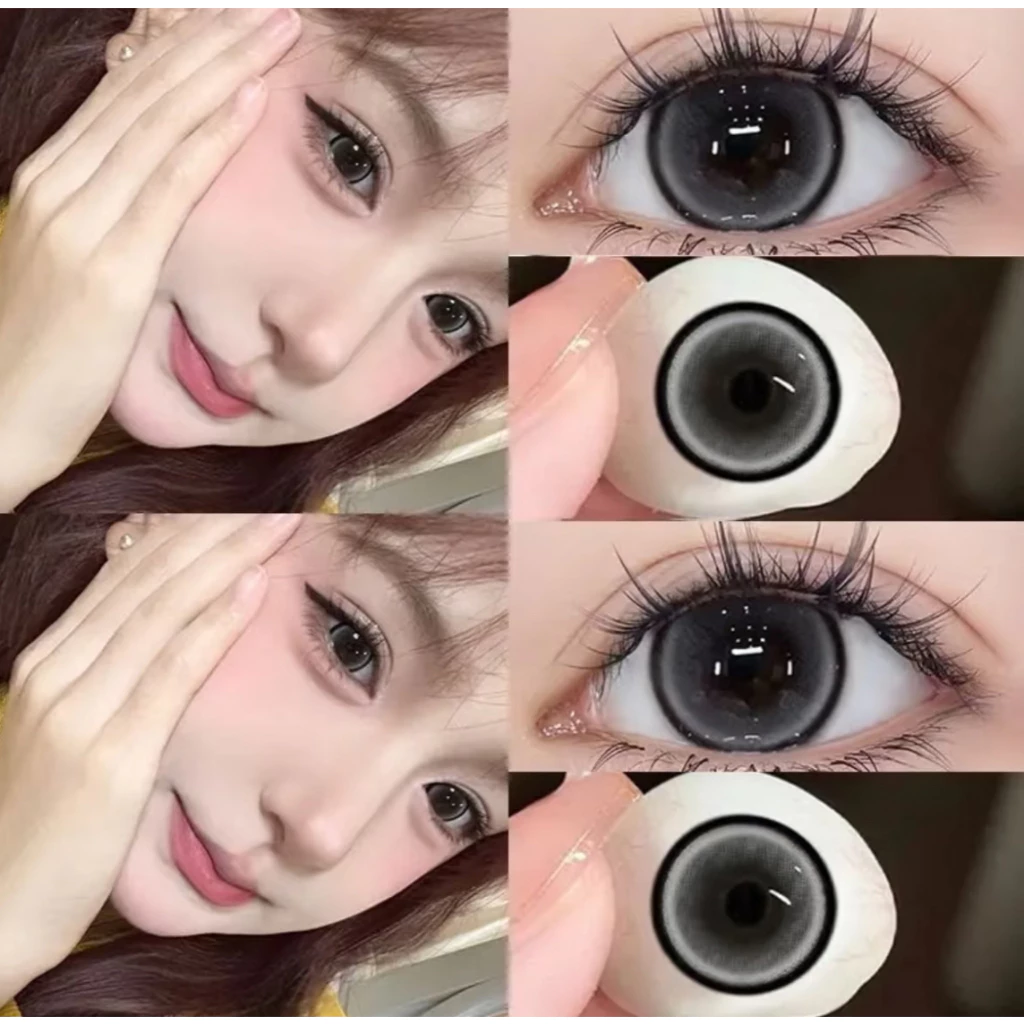 【2คู่ลด฿10 3คู่ลด฿20】UYAAI คอนแทคเลนส์ pearl grey บิ๊กอาย ตาโต คอนแทคเลนส์รายเดือน big eye 14.5 มม คอนแทคเลนส์สีเทา