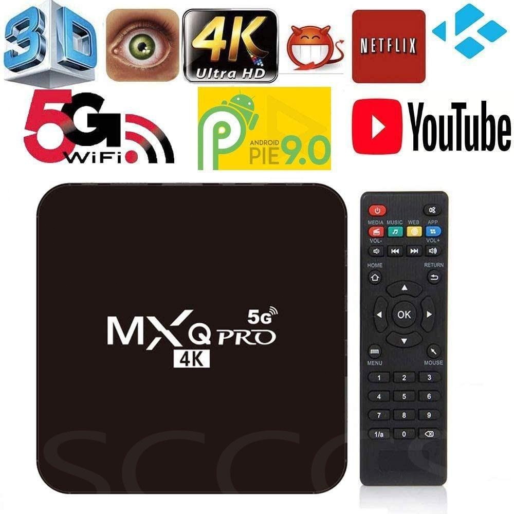 2025 MXQ PRO Smart TV BOX 2.4G/5G WiFi Android 12 Smart Box Allwinner H3Quad Core Processor 4K 16GB/