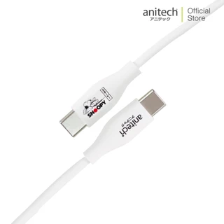 AnitechXSnoopy3 สายชาร์จโทรศัพท์ Type-C to Type-C รุ่น SNP-C001 กำลังไฟ 60w ความยาวสาย : 1 เมตร