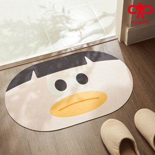 PONPON พรมดูดซับน้ำในห้องน้ำ แผ่นกันลื่น สีสันสดใส พรม PVC ก…