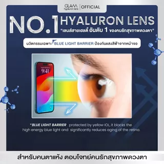 [ ซื้อ2คู่ถูกกว่า ] GLAM Hyaluron Lens💧 รุ่น Russian Brown/Gray เลนส์ไฮยาลูรอน สำหรับคนตาแห้ง ตอบโจทย์คนรักสุขภาพดวงตา
