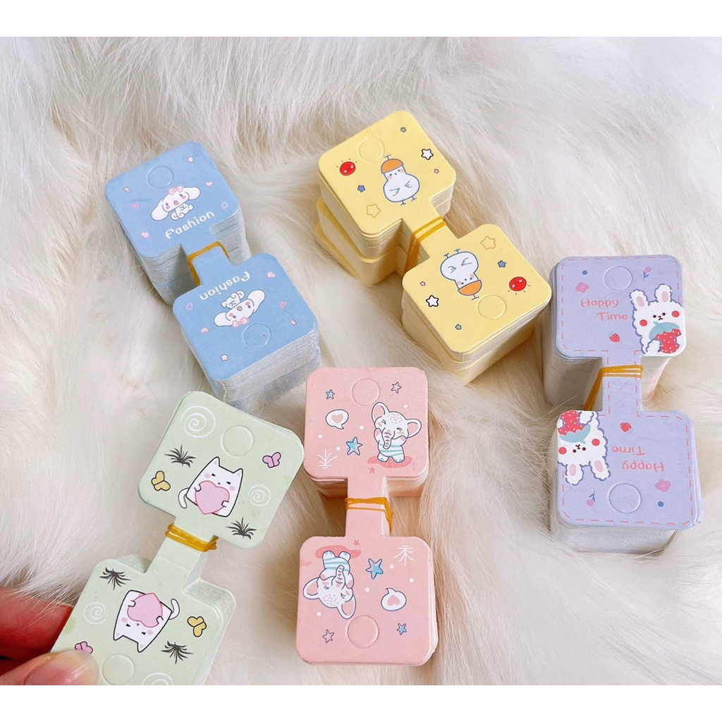 New 06/2025 หัวกระดาษขนาด 3.5 x 8.3 Cm.  หัวถุง กระดาษแป้น พร้อมส่ง