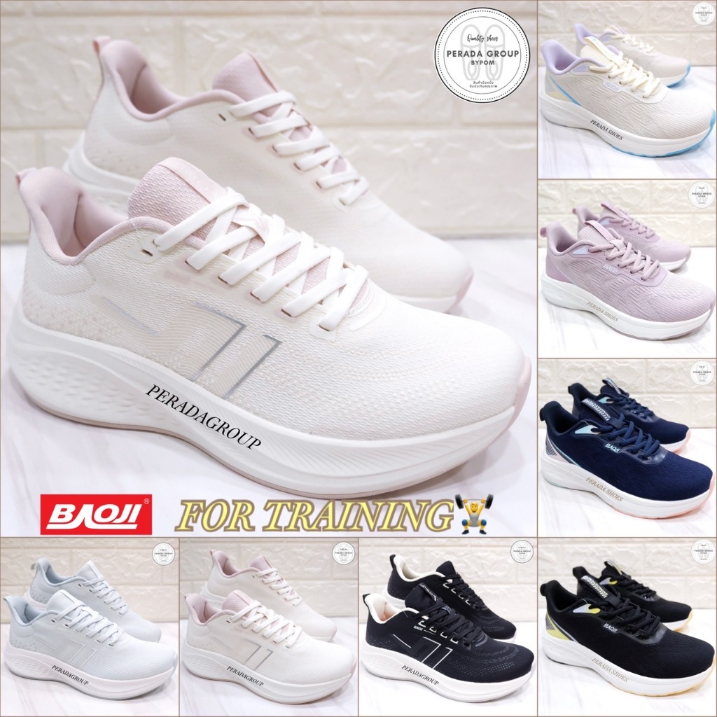 Baoji FOR running แท้💯% รองเท้าผ้าใบ บาโอจิ สำหรับวิ่ง BJW1009 / BJW1143 ไซส์ 37-41