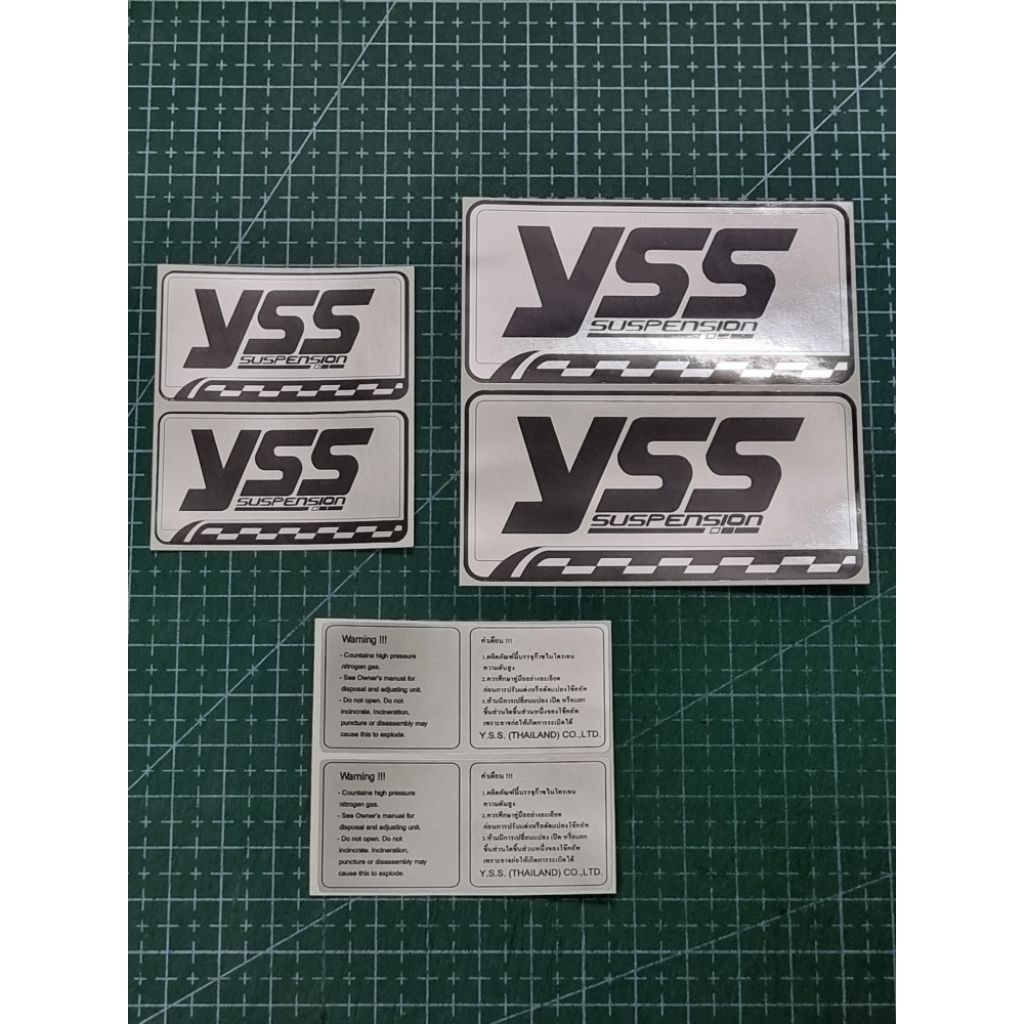 สติกเกอร์yss ดำเงา งานเหมือน