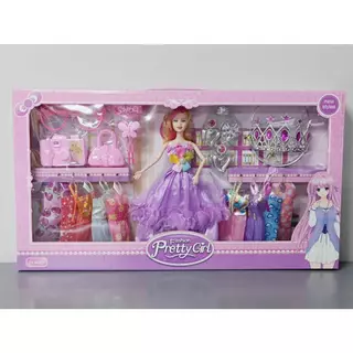 NB-TOYS เซ็ทตุ๊กตา ตุ๊กตาแต่งตัว ชุดตุ๊กตาเจ้าหญิง หักแขน-ขาได้ ของเล่นเด็กผู้หญิง พร้อมอุปกรณ์