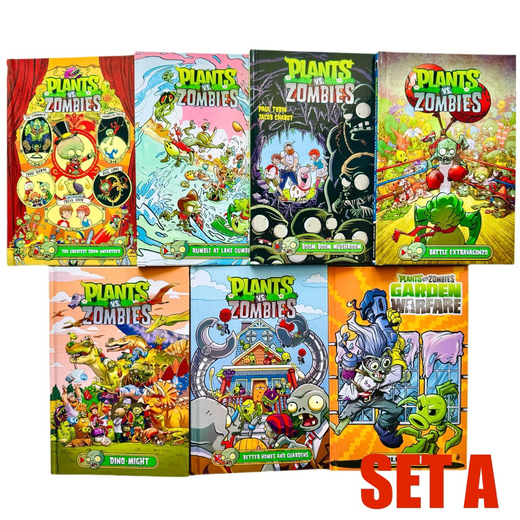 Plants VS Zombies Comic Books 18 Books Set(SetA,B,C), Hardcover