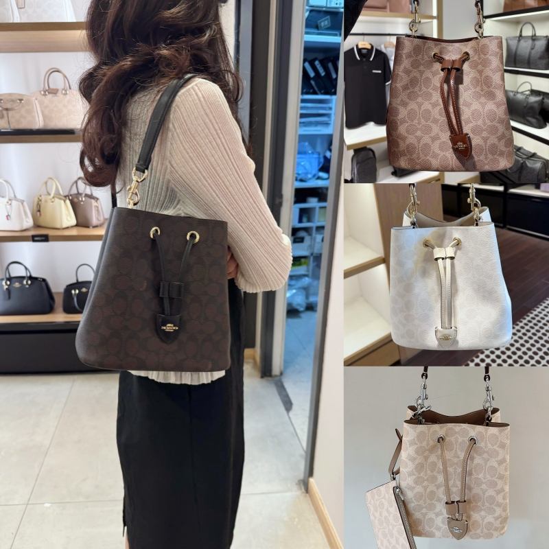 แท้💯% /ปลอดภาษี COACH ROWAN 22 BUCKET BAG กระเป๋าสะพายข้างแถมกระเป๋าสตางค์ 2 in 1 ส่งฟรี