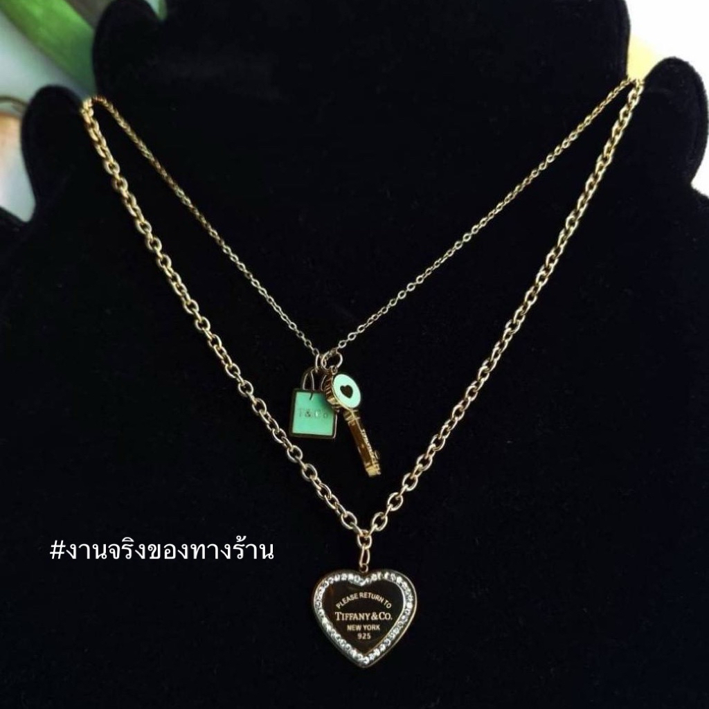 สร้อยคอ TFN&CO ~ Heart key Necklace งานแพง