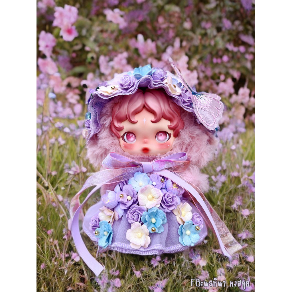 ชุดตุ๊กตา ชุดSkullPanda  ชุดดอกไม้