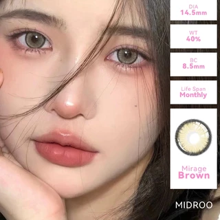 Midroo 【0°~-600°】contect lens🗻Mirage&FOG🌫คู่คอนแทคเลนส์สี1 คู่ คอลแทคเลนส์-14.0/14.5mm