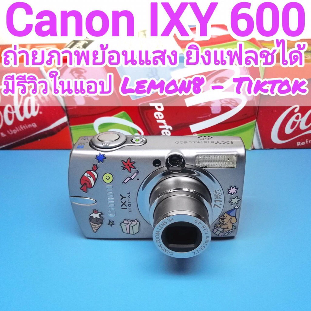 Canon IXY 600 3x Optical Zoom มีช่องมอง สามารถเปิดแฟลช ถ่ายย้อนแสงได้ ใช้งานง่าย พร้อมส่ง อารมณ์โทนภ