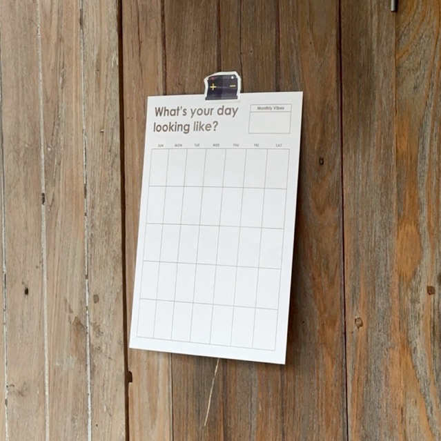 monthly planner size A4 ✍🏻