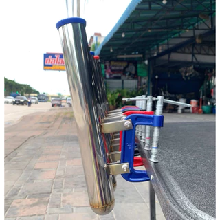 กระบอกปักคันเบ็ด สแตนเลส304 งานเชื่อมอาร์กอน | นน.เบาสุดในshoppee แข็งแรง ไม่โยก ไม่สนิม