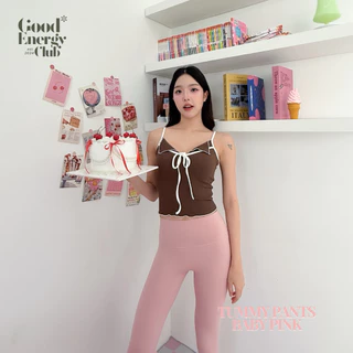 GOOD ENERGY CLUB - TUMMY PANTS[0286] กางเกงออกกำลังกายผู้หญิง เลกกิ้งออกกำลังกาย ยืดตามตัว กางเกงโยคะ (3M-4O)