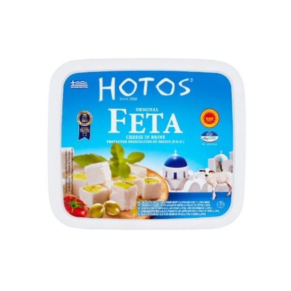 Hotos Feta Cheese Plastic Tub 600g. - โฮโตส เฟต้าชีส กระปุก600 กรัม