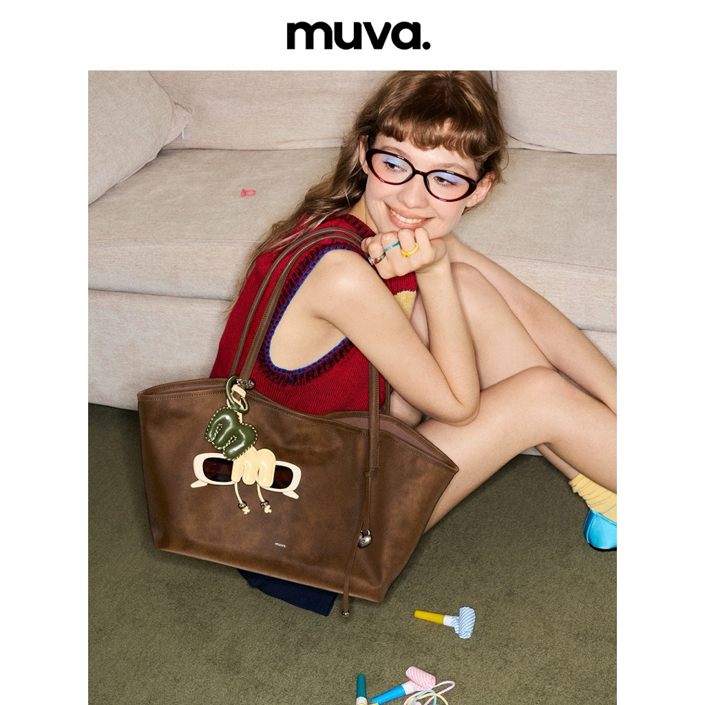 MUVA (โค้ดลด20%) original tote bag preorder 7-14 วัน แท้100% จากชอป 💖แถมฟรีจี้พวงกุญแจ💖