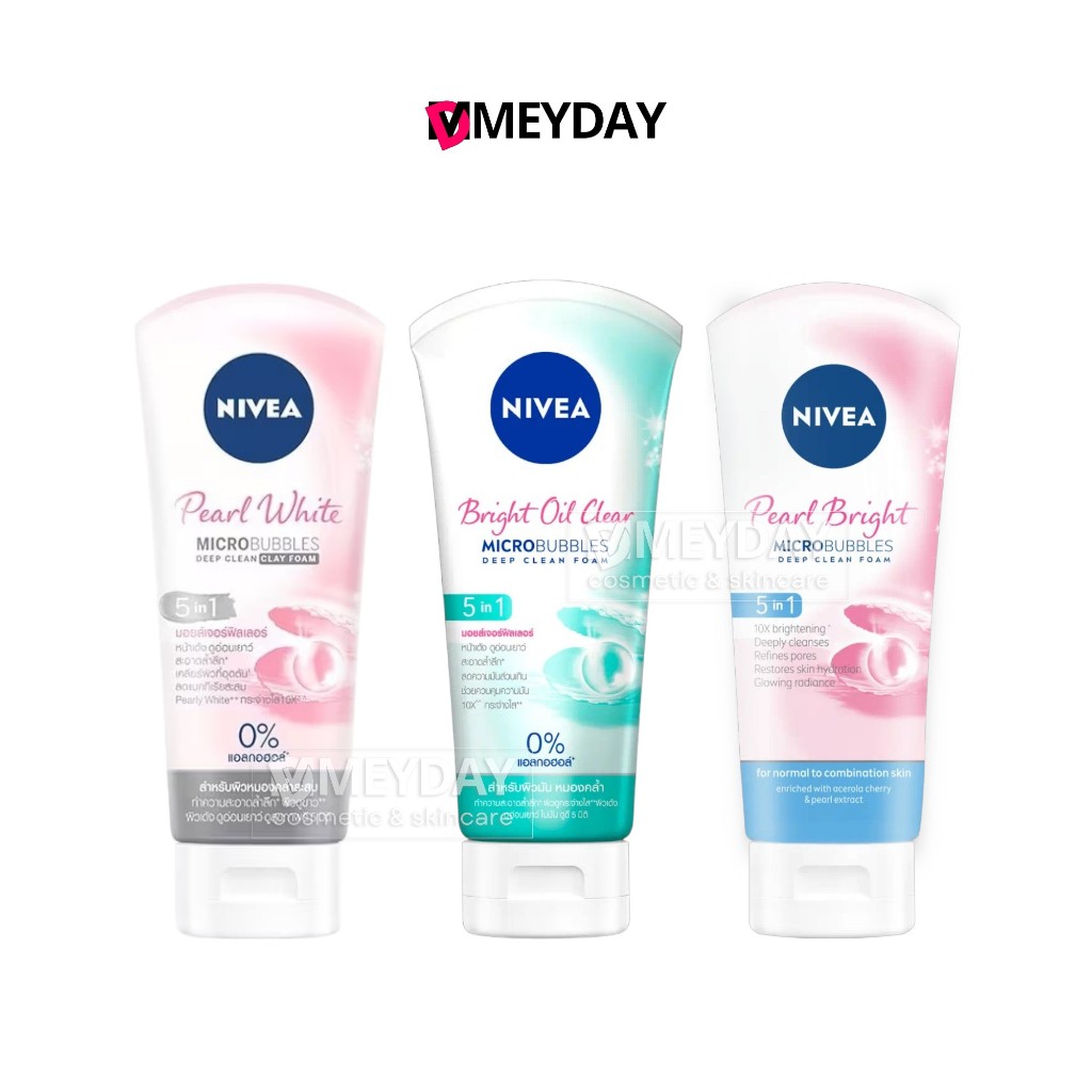 NIVEA 5in1 Moisture Filler Clay Foam นีเวีย 5อิน1 มอยส์เจอร์ ฟิลเลอร์ เคลย์ โฟม 100g