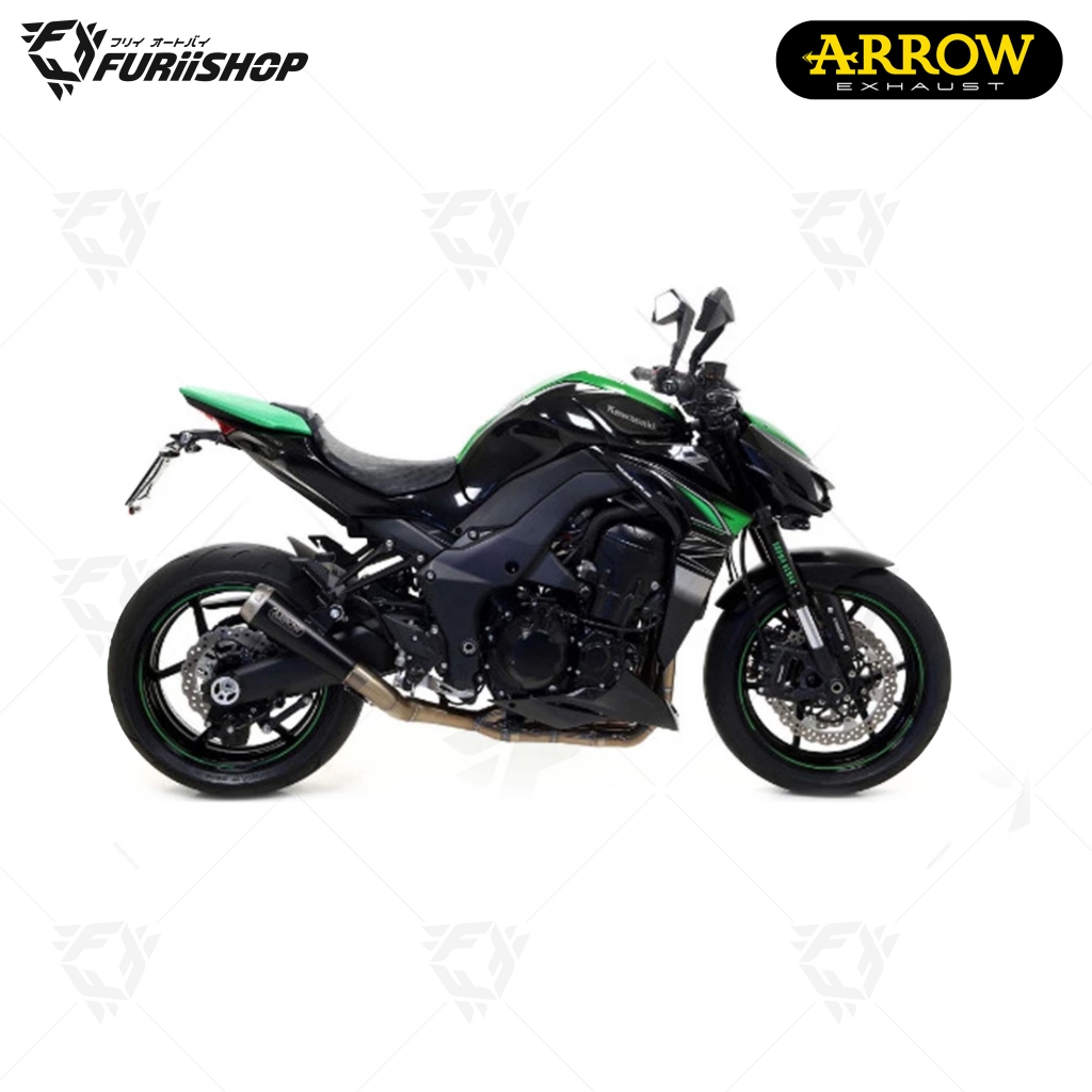 ท่อสูตร/ท่อแต่ง/ท่อไอเสีย Arrow Slip GP SS black : for Kawasaki Z1000 2010-2020/Z1000 Sx 2011-2016