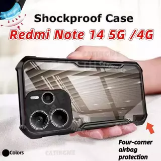 เคสขอบสี หลังใส สำหรับ Xiaomi Redmi Note14 Pro Plus Poco X7 เคสกันกระแทก Redmi Note14 Note14Pro +