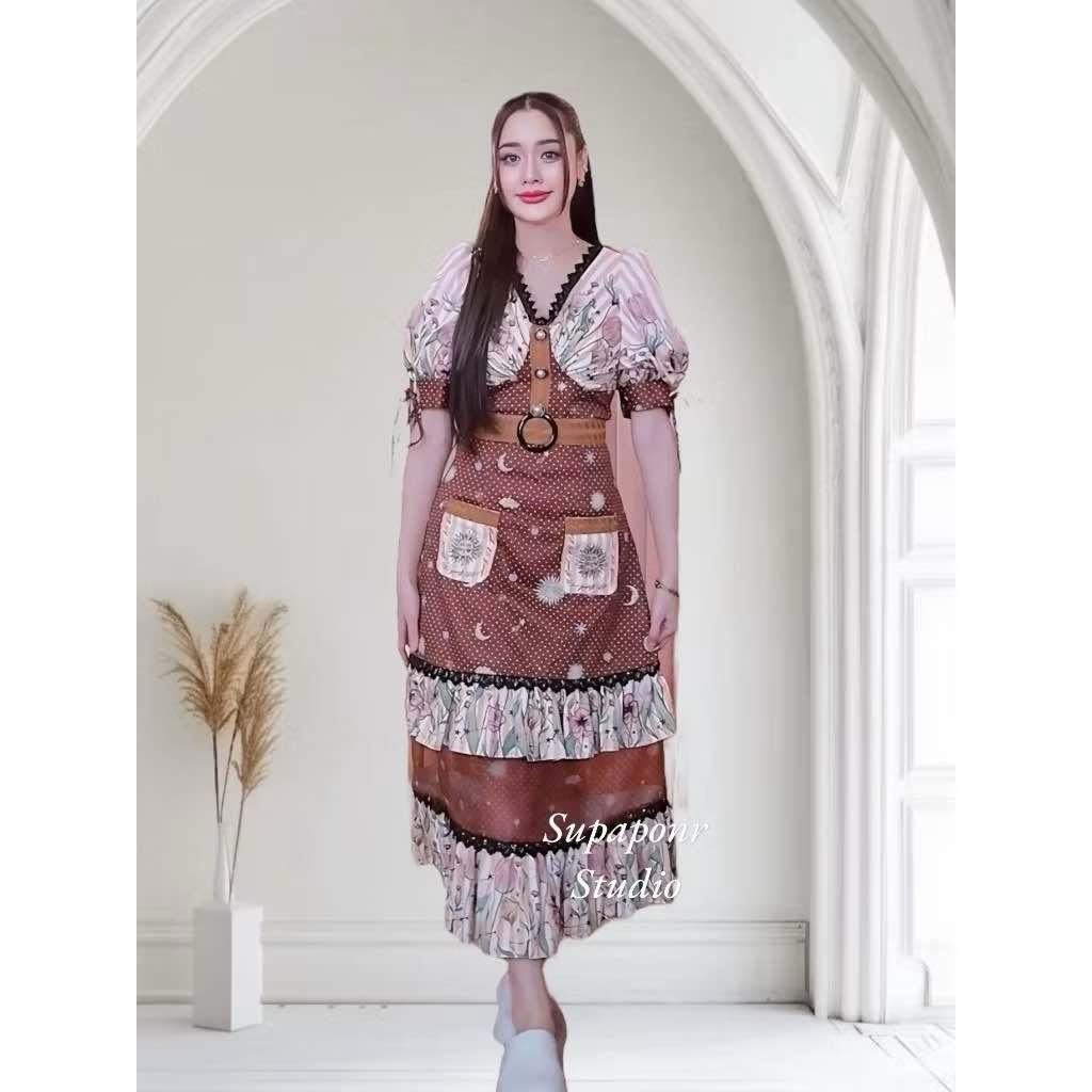 BLT BRAND : MAXI DRESS SIZE S มือ 2