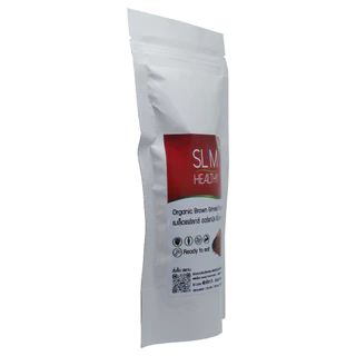 เมล็ดแฟลกซ์บดผง สีน้ำตาล 150 กรัม ผงแฟลกซ์ ออร์แกนิค Organic Brown Flaxseeds แฟล็กซีดบด Slim Healthy