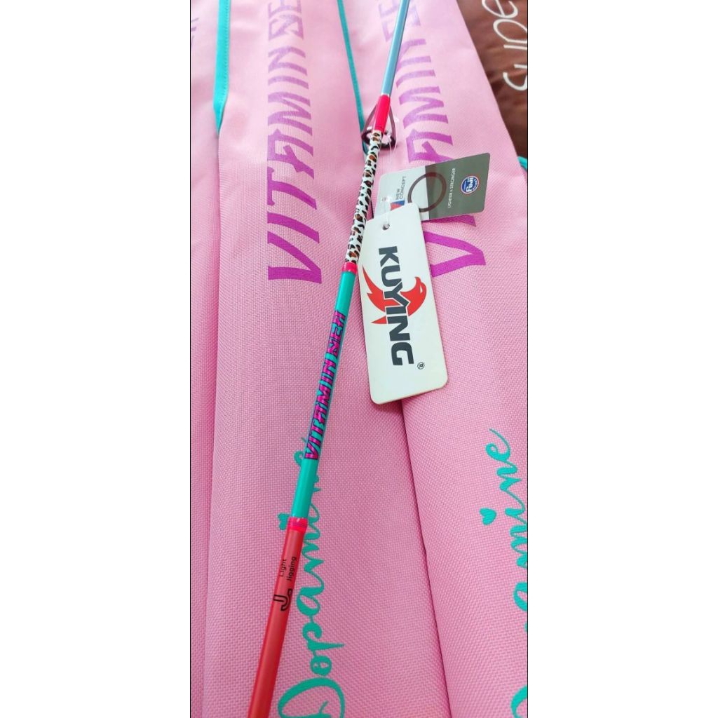 คันจิ๊ก Kuying Vitamin sea รุ่น Pink Limited 6.5ft.เสียบโคน  wt,: 0.8-2.0 Lure 30-100g.