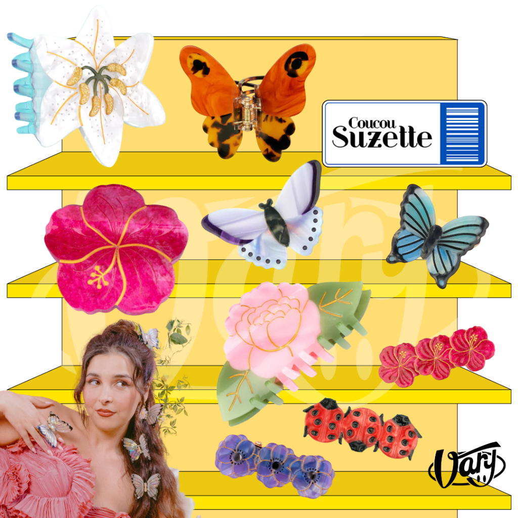 พร้อมส่ง Coucou suzette กิ๊บติดผมของแท้จากฝรั่งเศส กิ๊บติดผมดอกไม้ คอลเลคชั่นใหม่ล่าสุด Coucousuzette Hair Claw & Clip