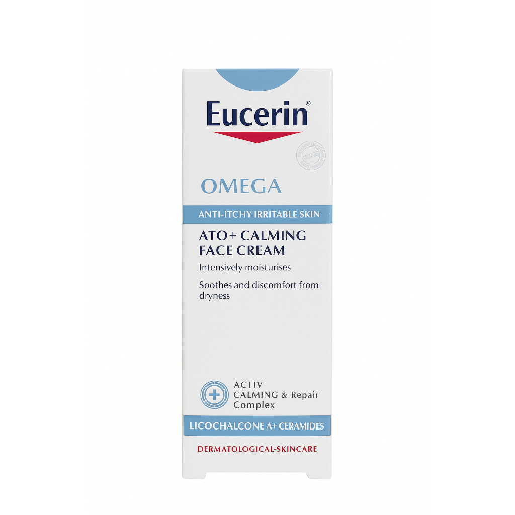 ยูเซอริน โอเมก้า อะโท ครีม 50 มล. Eucerin omega ATO-Calming Face cream 50ml ฉลากไทย