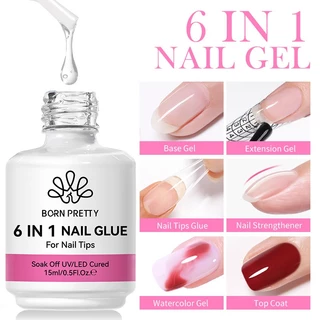 กาวเจล Born Pretty 6 in 1 กาวเจลต่อเล็บปลอม กาวติดเล็บ ขนาด 15ml สินค้าพร้อมส่ง