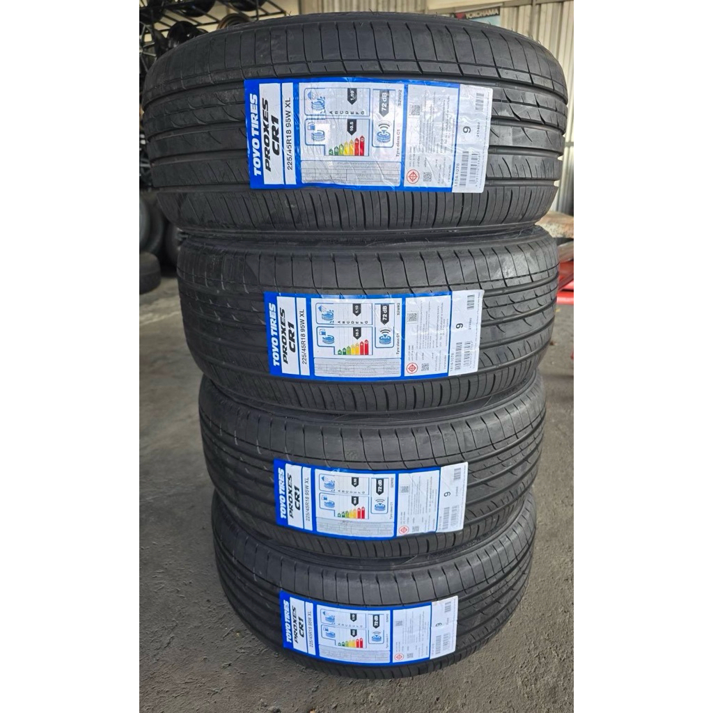 🚓🚗Toyo proxes cr1 225/45/18 ยางใหม่ ปี25