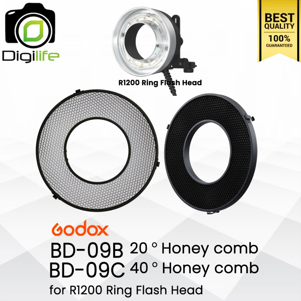 Godox BD-09B / BD-09C , 20 & 40 Degree Honey Comb For R1200 แผงกริด รังผึ้ง / Digilife Thailand