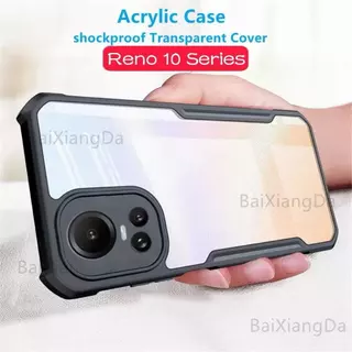 เคสขอบสี หลังใส สำหรับOppo Reno 10 Pro 10Pro Reno10Proplusเคสกันกระแทก Reno10Pro +