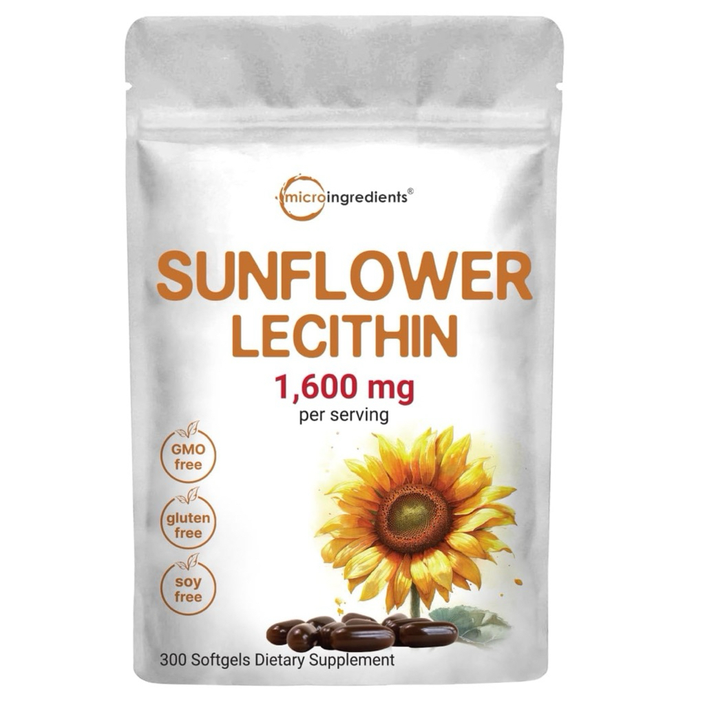 [ MICROINGREDIENTS ]❇️SUNFLOWER LECITHIN 1600 MG ( 300 ซอฟ์ทเจล )