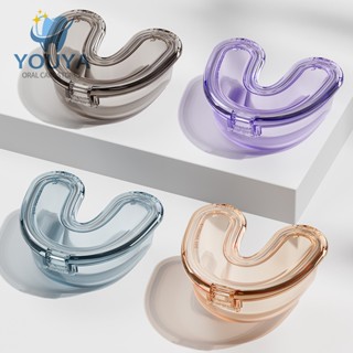 แบบพกพารีเทนเนอร์ฟันปลอมกรณีทันตกรรมจัดฟันวงเล็บถาดกล่อง ระบ…