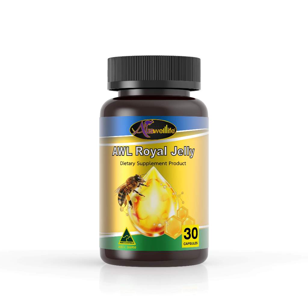 [โปรเปิดใจ] AWL Royal Jelly 2180 เอดับเบิ้ลยูแอล รอยัล เจลลี่ (1 กระปุก 30 แคปซูล)