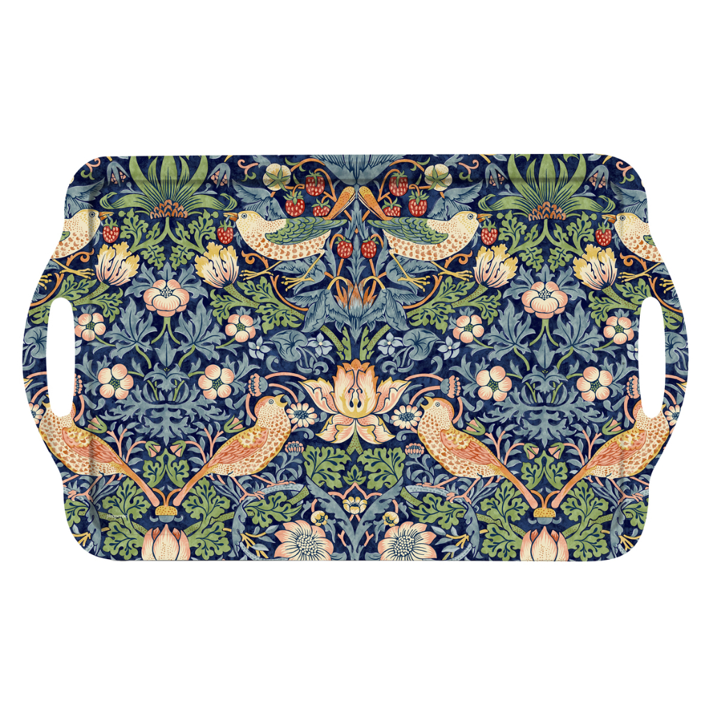 ถาด Morris & Co. Strawberry Thief Large Tray,Blue