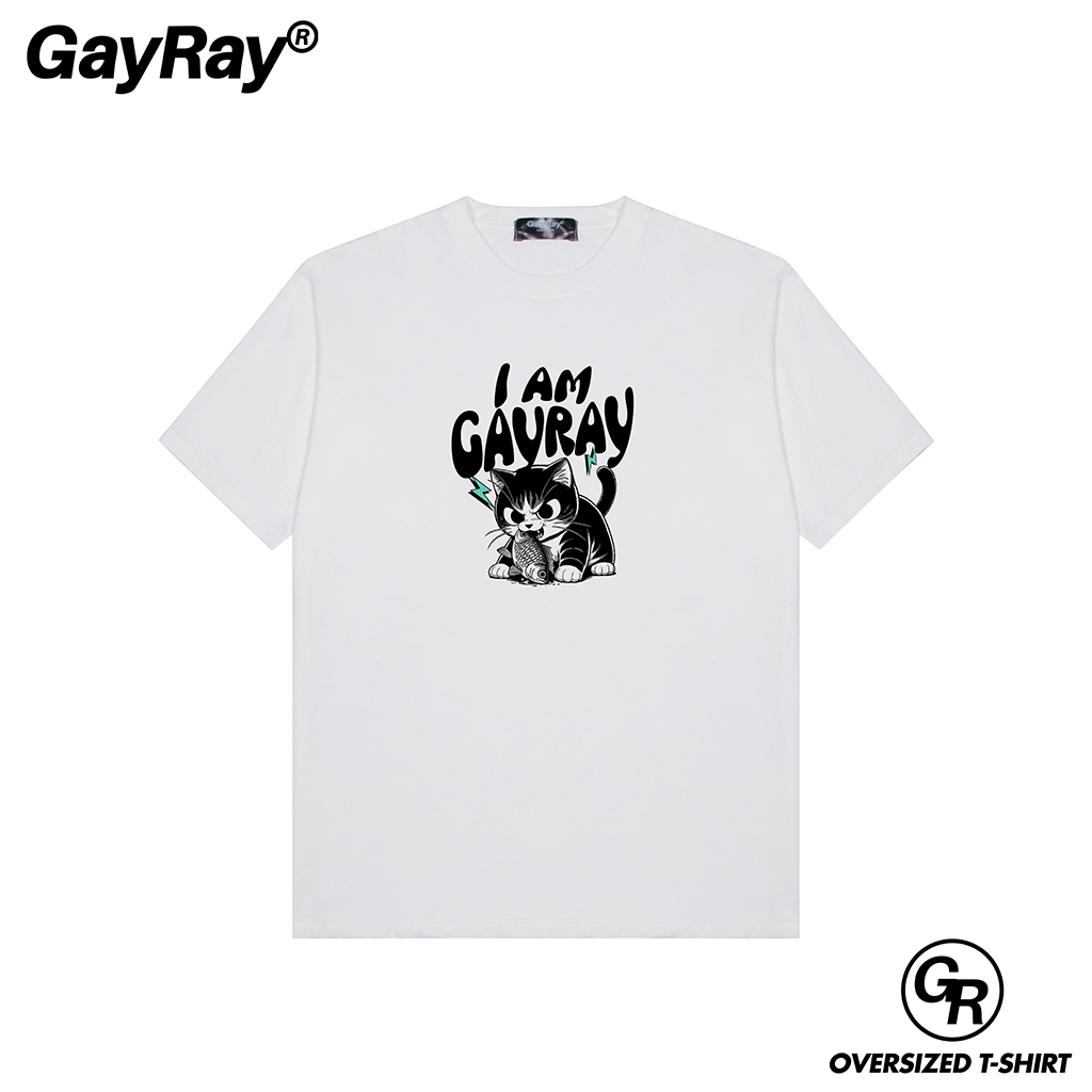 GayRay ⎰ I AM Gayray⎱  เสื้อยืดโอเวอร์ไซส์ Cotton 100% นุ่่ม ใส่สบาย