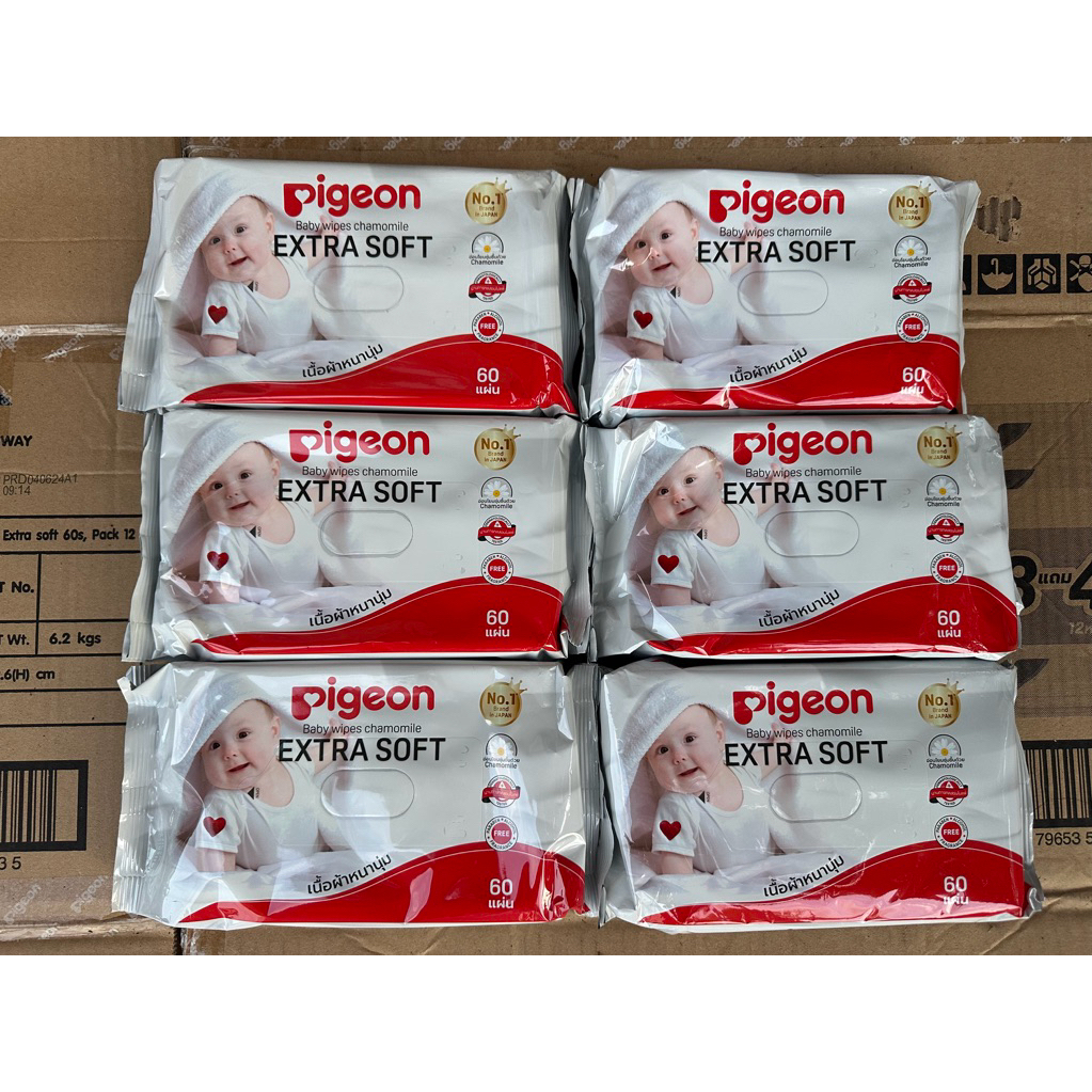 ทิชชู่เปียก pigeon 6ห่อ