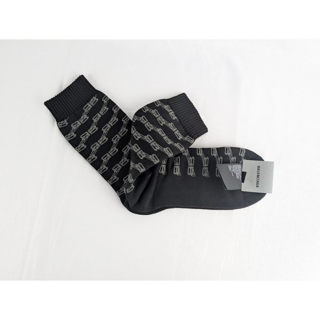 Balenciaga Men'S Bb Monogram Socks for Men