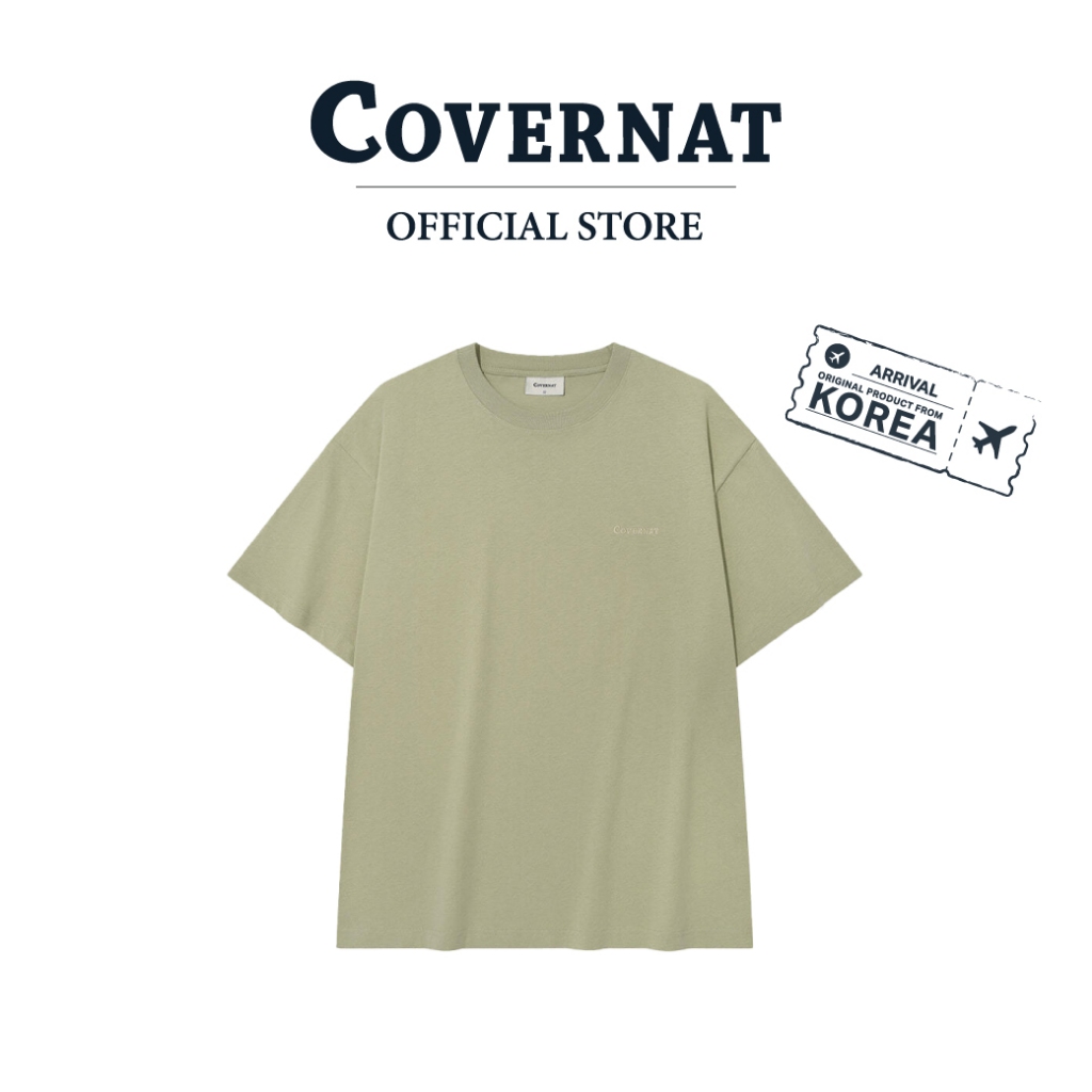 COVERNAT เสื้อยืด รุ่น Small Authentic T-Shirt Green (70073OSASSU_U5GNXX)
