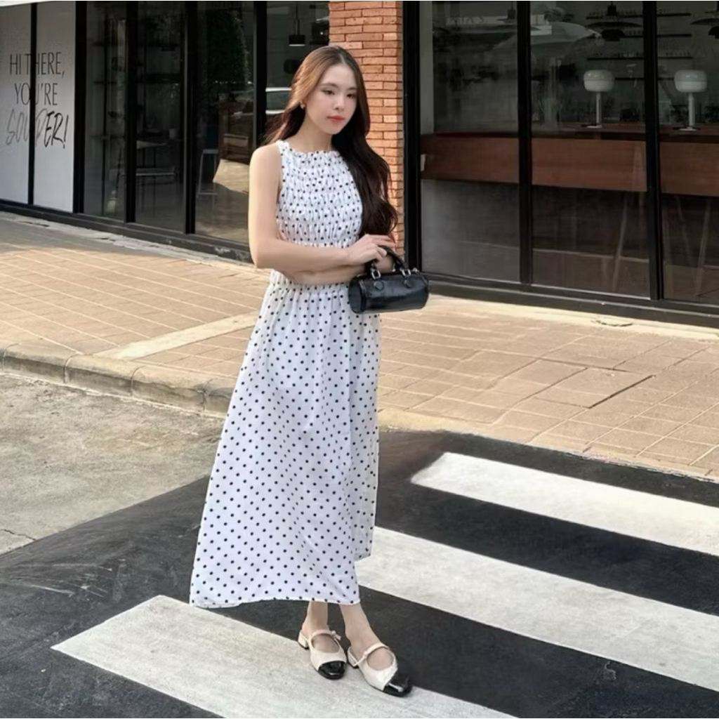 3pcs.basket "D2508" Sunshine dress เดรสยาว